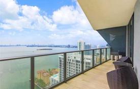 Полностью меблированная, новая квартира с видом на океан в резиденции с бассейном и фитнес центром, Эджуотер, Майами за 557 000 €