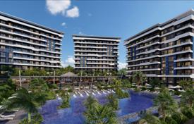 Новая резиденция с бассейнами, аквапарком и собственным пляжем в 580 метрах от моря, Алания, Турция за От $159 000
