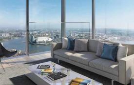 Элитные апартаменты в новой резиденции с бассейном и панорамным видом на город, в самом центре Канэри-Уорф, Лондон, Великобритания за 794 000 €